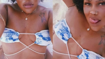 Baddie dancer Kimiko Versatile teasing on the beach