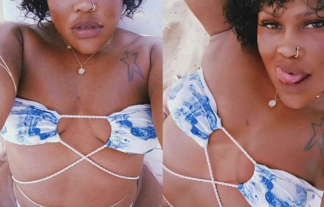 Baddie dancer Kimiko Versatile teasing on the beach