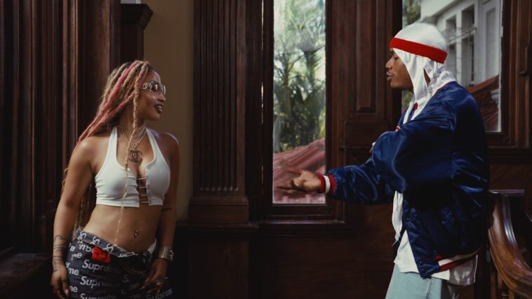 Shenseea and Valiant vibe in their music video for "My Turn."