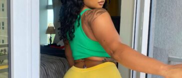 Chinny Unique looks back from her hotel room