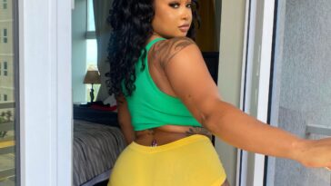 Chinny Unique looks back from her hotel room