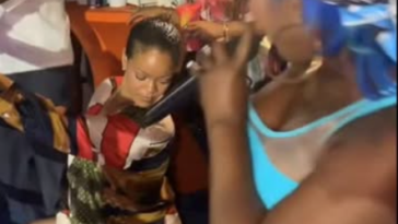 Spice performs for Rihanna and Asap Rocky in Barbados