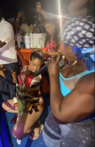 Spice performs for Rihanna and Asap Rocky in Barbados