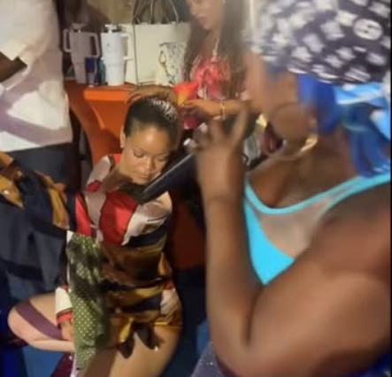 Spice performs for Rihanna and Asap Rocky in Barbados