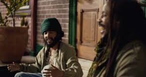 Protoje and Stephen Marley share a good conversation on the set of their '1000 Lashes' music video
