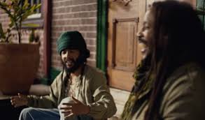 Protoje and Stephen Marley share a good conversation on the set of their '1000 Lashes' music video